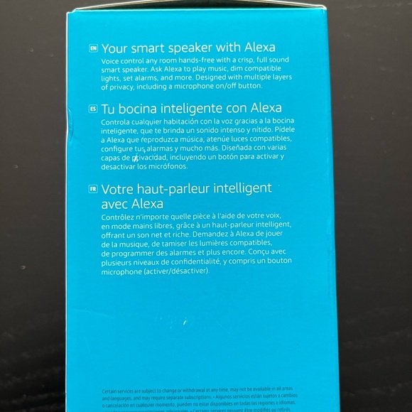 Amazon Echo Pop Smart Speaker With Alexa Bluetooth White BRAND NEW IN BOX - Picture 4 of 6